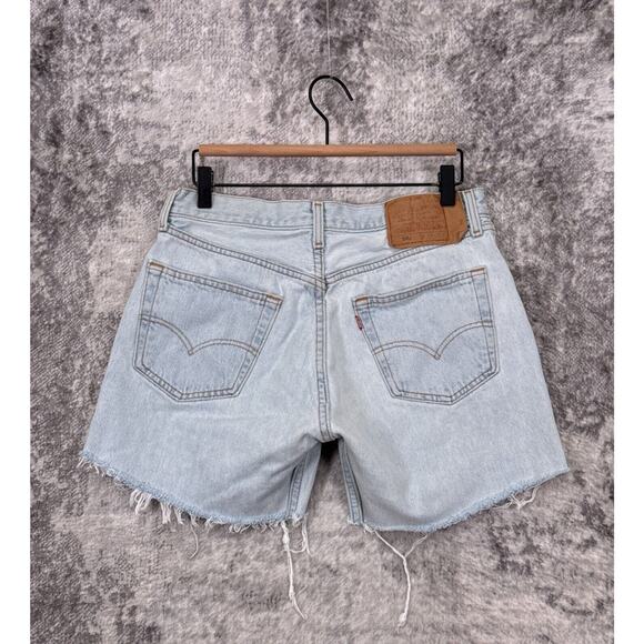 Light Blue Denim Women Shorts - Picture 2 of 8